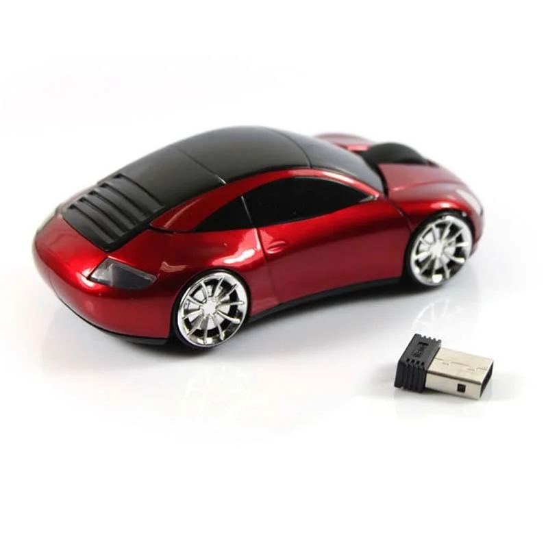 Креативная форма спортивной машины 2 4 ГГц Беспроводная мышь 1600 dpi оптическая