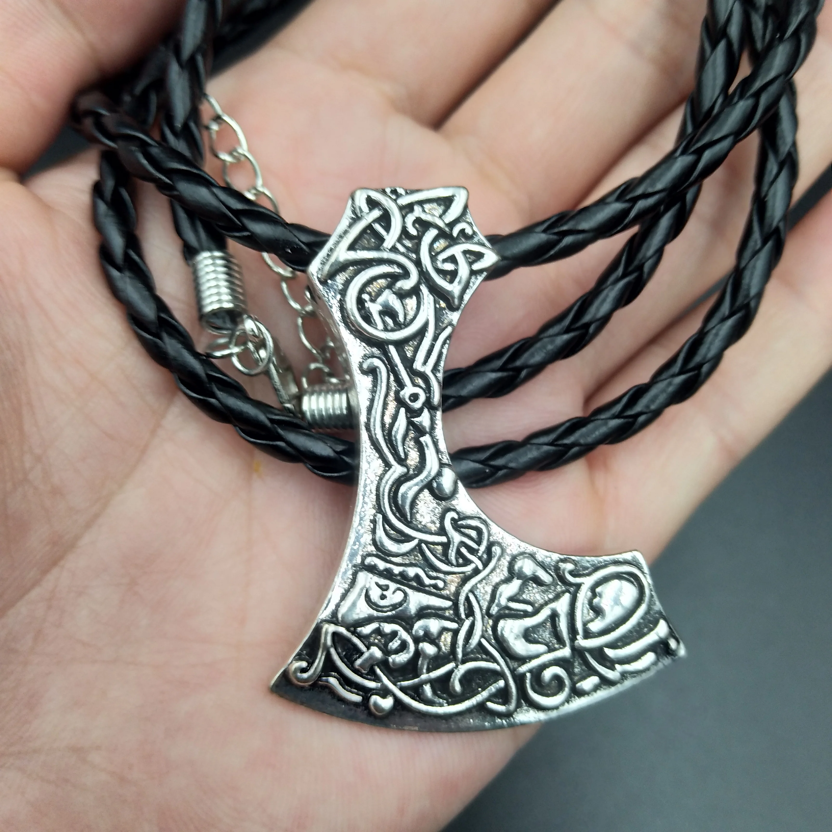 Подвеска в виде топора Thor Hammer Viking винтажная женская подвеска топора|Ожерелья с
