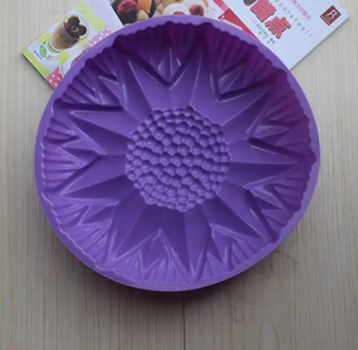 1 шт. силиконовая форма для выпечки в виде подсолнуха|big silicone cake mold|pastry mouldsbig |