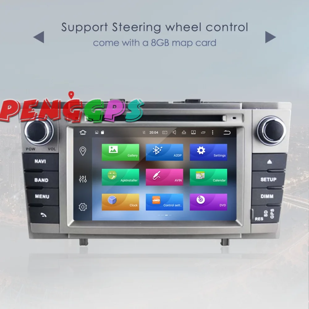 DE со 2 din Android 8 0 7 1 dvd-плеер автомобиля радио для Toyota Avensis T27 2009-2015 gps навигации стерео