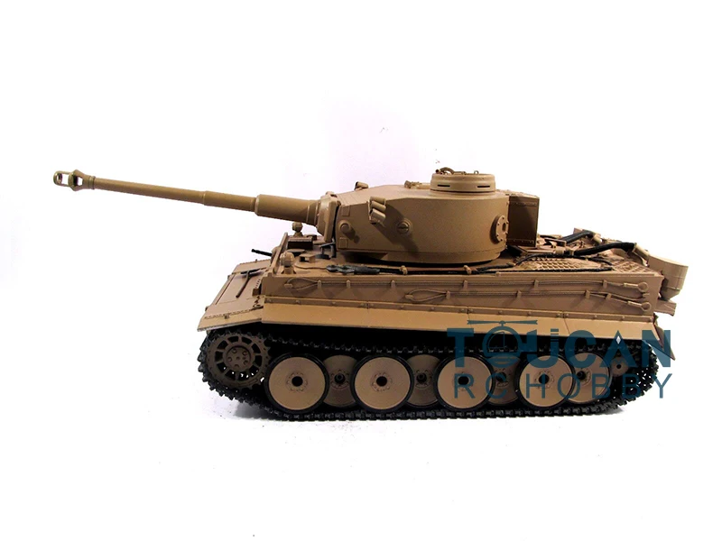 100% металлический Mato 1/16 Tiger I RC RTR Танк модель BB стрельба пеллет желтый 1220 TH00645|tiger