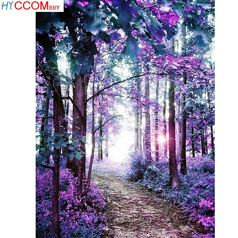 

Пейзаж, Новое поступление, сделай сам, кристалл, полная дрель, квадратный 5D картина для алмазной вышивки с пейзажем, с деревом, Набор для выши...