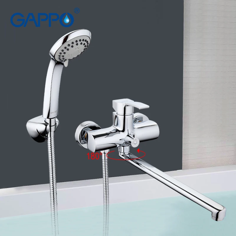GAPPO смеситель для ванной комнаты настенный латунный Смеситель ванны раковины