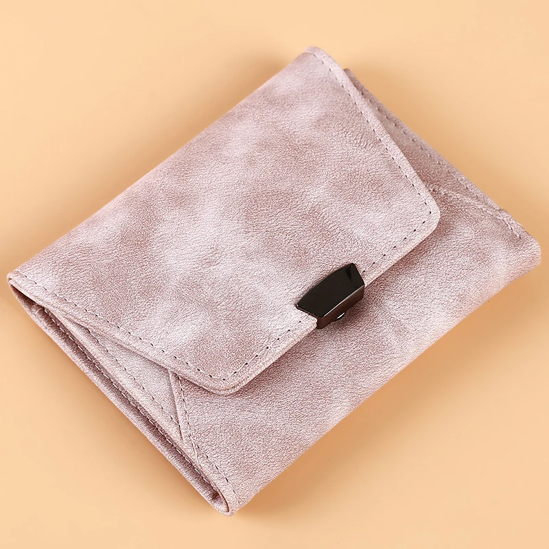 Purse Hasp Short Wallet Vintage Fashion Lady for Credit Cards Carteira Feminina Women Leather Folding Coin | Багаж и сумки