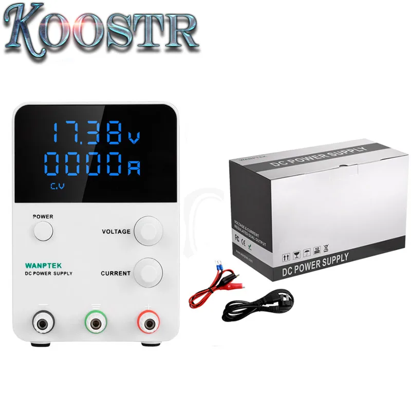 Wanptek GPS305D прецизионный Регулируемый 30 В, 5A DC источник питания Цифровой Регулируемый лабораторный класс четыре дисплея
