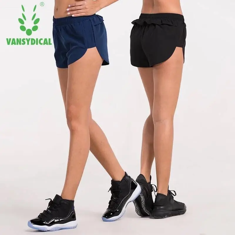 VANSYDICAL Йога шорты Для женщин беговые летние пикантные Фитнес Training дышащая