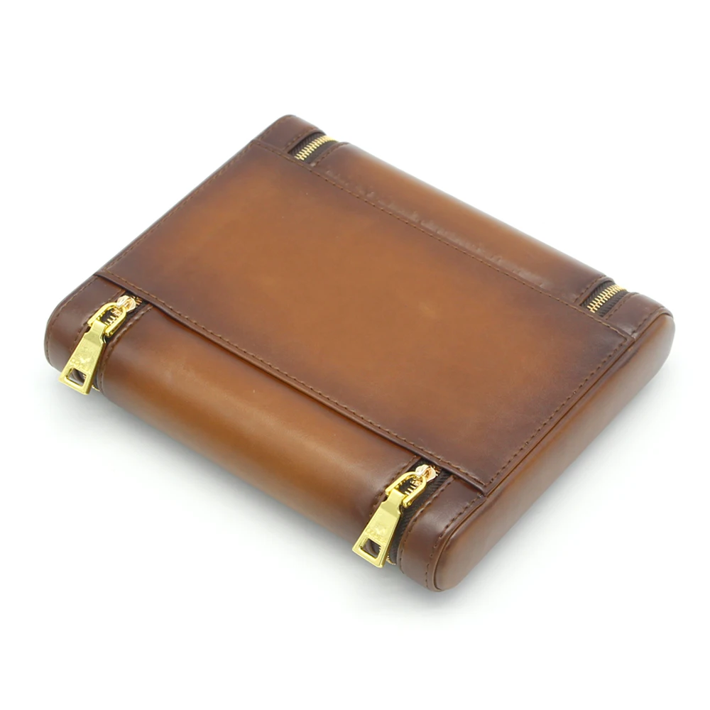 COHIBA кожаный сигарный хьюмидор Cedar Wood Cigar Case 6 трубка дорожная коробка для сигар с