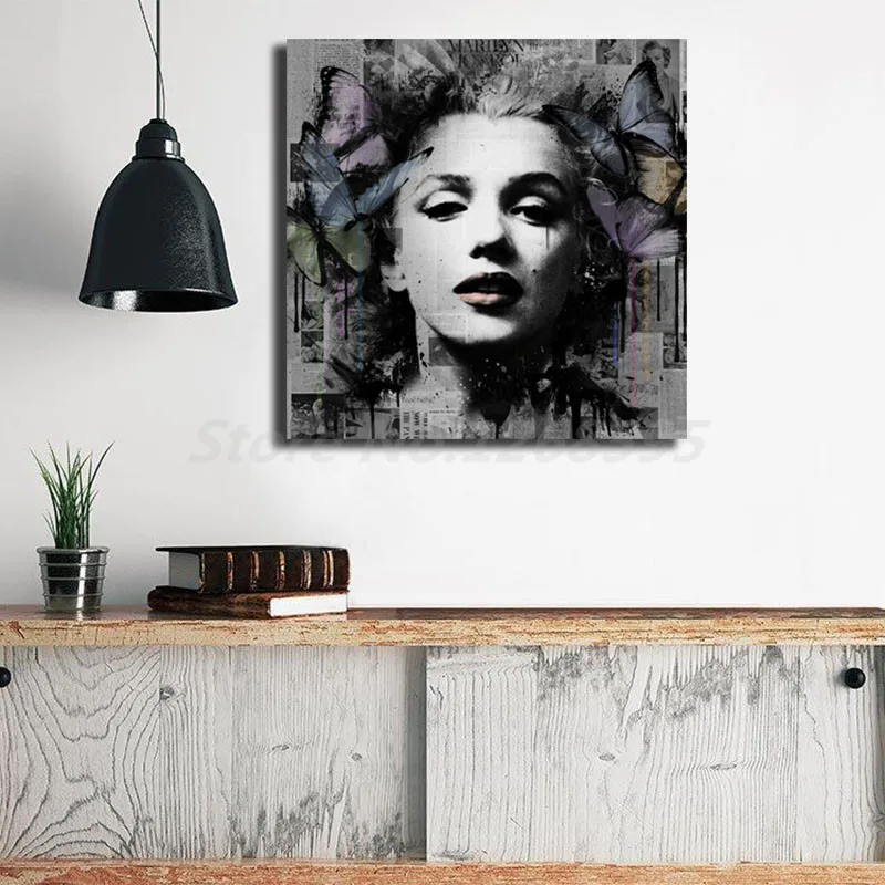 Постеры Marilyns Monroes старинная газета HD настенная Картина на холсте картины стену