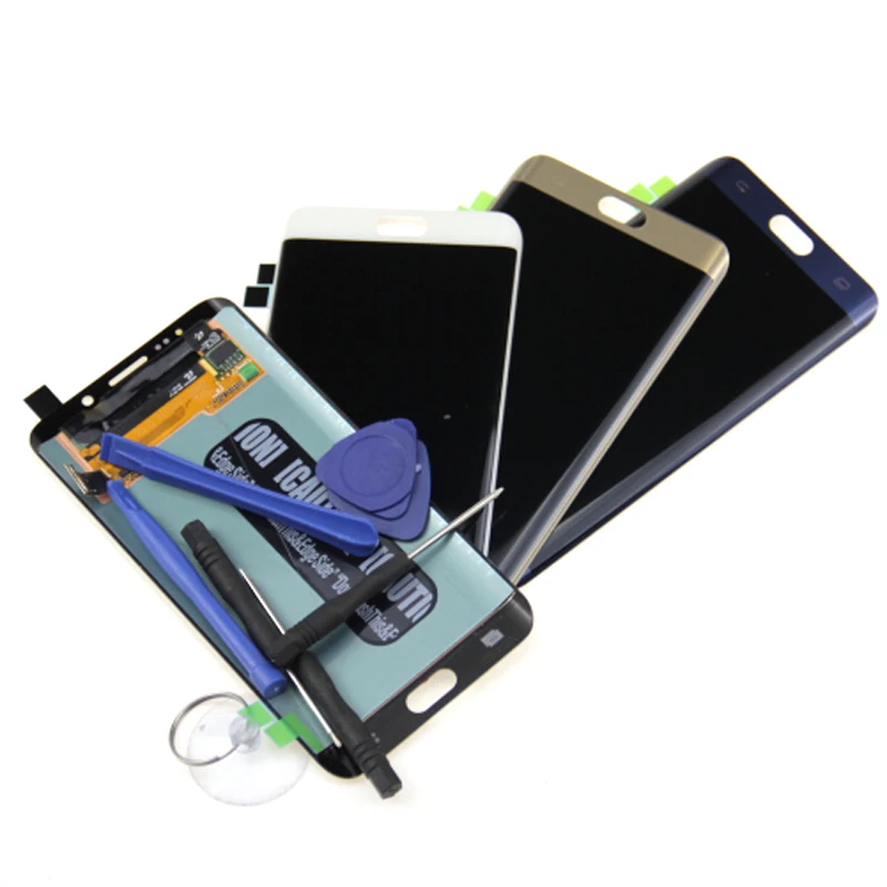 AMOLED LCD для Samsung Galaxy S6 edge Plus G928 G928F Edge G925 G925I G925F сенсорный экран дигитайзер 100% Teseted |