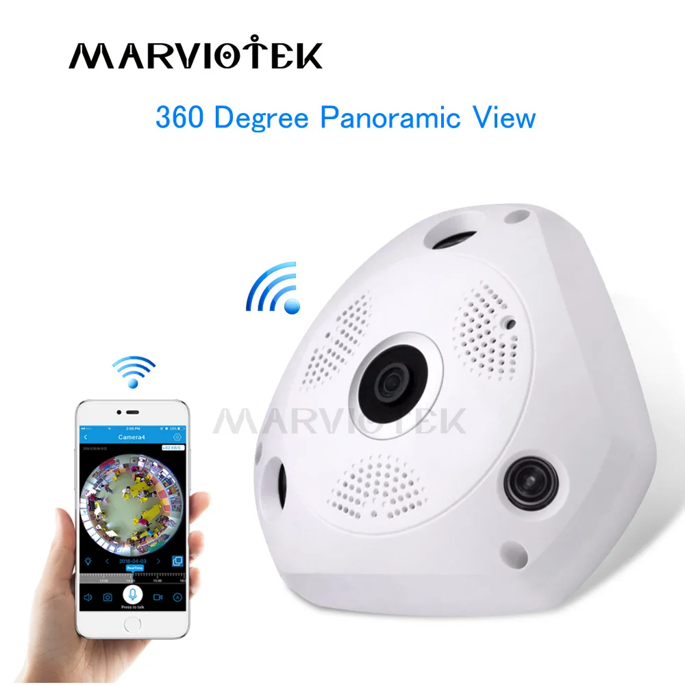720P Беспроводная ip камера wifi 3MP видеонаблюдения панорамная IP цифровая ptz рыбий