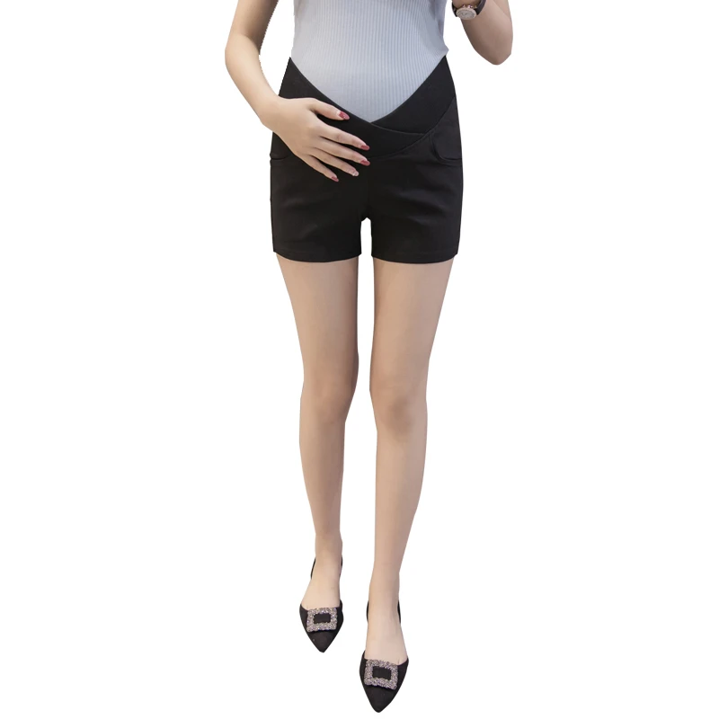 Шорты для беременных из чистого хлопка одежда с низкой талией штаны летние