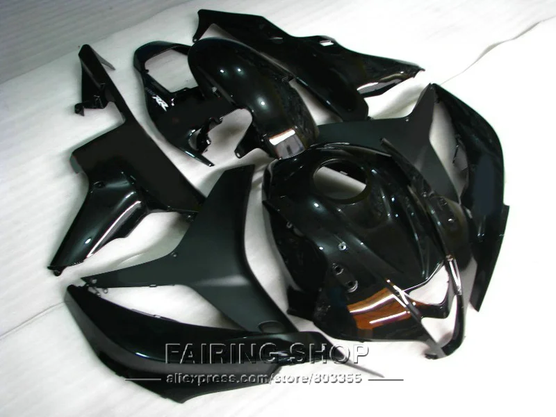 Полностью черный комплект обтекателей для Honda CBR600RR 2007 08 ( 100% fit) Обтекатели cbr 600 rr