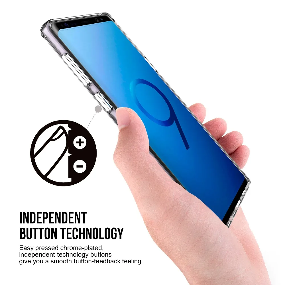 VIAERSON Shockproof Clear TPU+ PC Back Cover For Samsung Galaxy S8 S9 Plus Note8 Note9 A8 A6 2018 J2 Pro J5 J7 2017 |