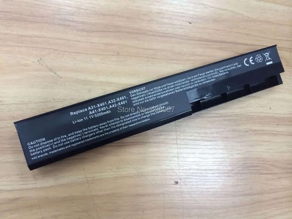 Аккумулятор для ноутбука Asus 5200 мАч 6 ячеек X301 X301A X301U X401 X401A X401U X501 X501A X501U|laptop