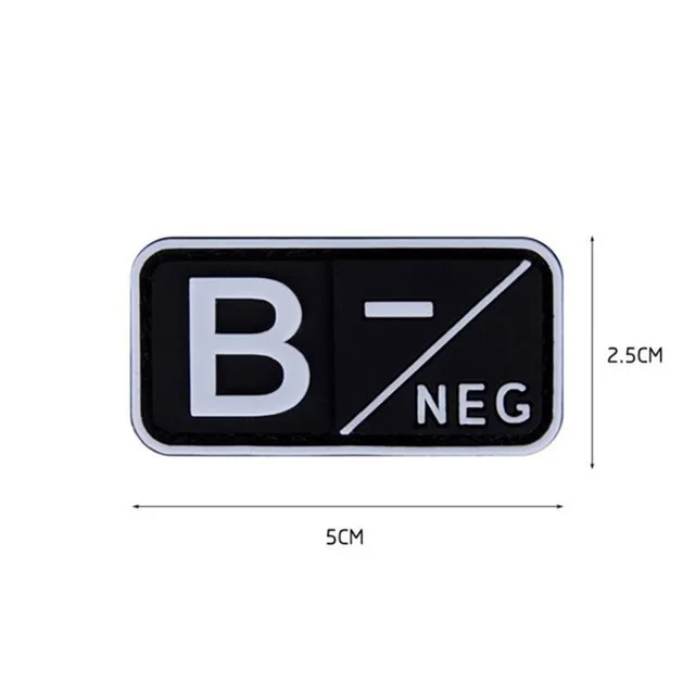 30 3D ПВХ A+ B+ AB+ O+ Положительный POS A-B-AB-O-отрицательный NEG Тип крови группа патч для одежды Военный резиновый нагрудный знак крючок и петля - Цвет: 30