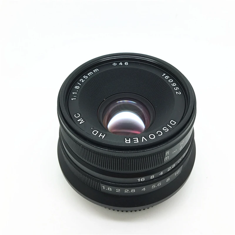 Ручная Фокусирующая линза для Sony NEX Черная/Серебристая 25 мм F/1 8 HD MC широкоугольная