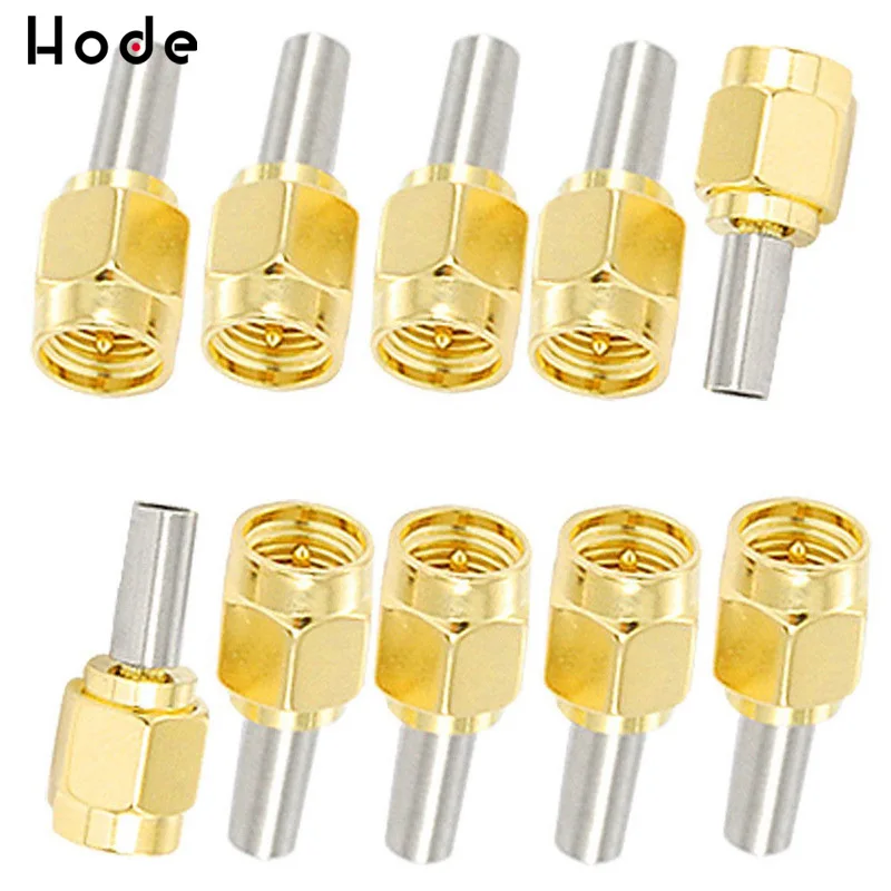 5PCS SMA Мужской или RP мужской RF разъем обжимной RG174 RG316 LMR100 кабель|Соединители| |
