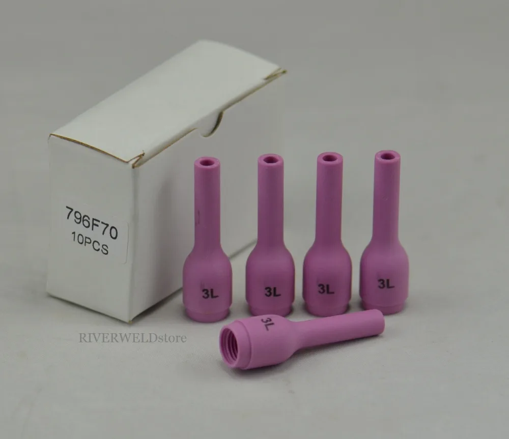 5PK TIG длинная алюминиевая насадка 796F70 #3 керамическая чашка для сварочный фонарь