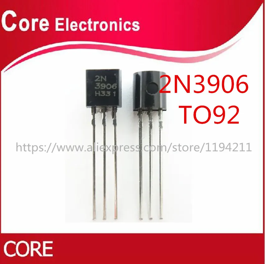 1000 шт./лот 2N3906 3906 0.2A 40V PNP TO 92|lot lot|lot 100lot 10 |