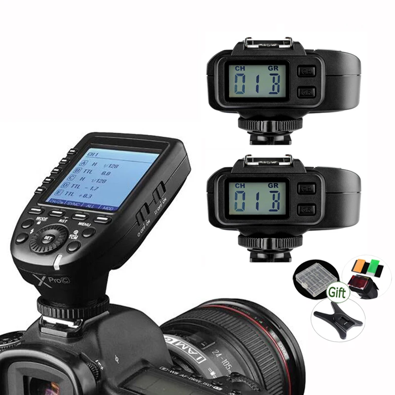 Беспроводной триггер Godox XPro C TTL 2 4G ЖК передатчик с дисплеем + пульт дистанционного