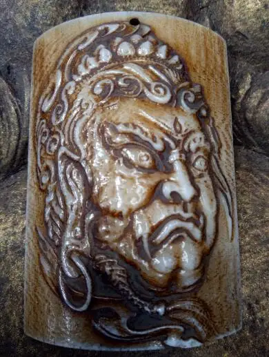 Ожерелье с кулоном ручной работы резьбой изысканная тонкая работа идеальное