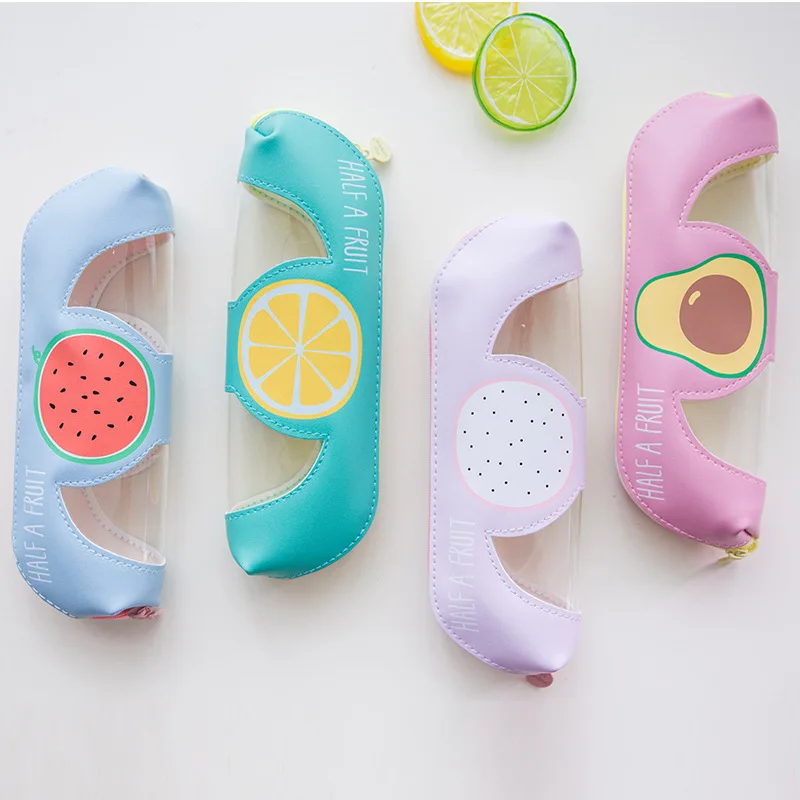 Чехол карандаш из искусственной кожи с принтом полуфруктов авокадо персикового