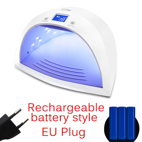 style 3 EU Plug Новейший 60 Вт перезаряжаемый УФ светодиодный светильник 27 шт. светодиодный s Сушилка для ногтей лампа для лечения всех типов гелей для ногтей лак удобно носить с собой - Цвет: style 3 EU Plug
