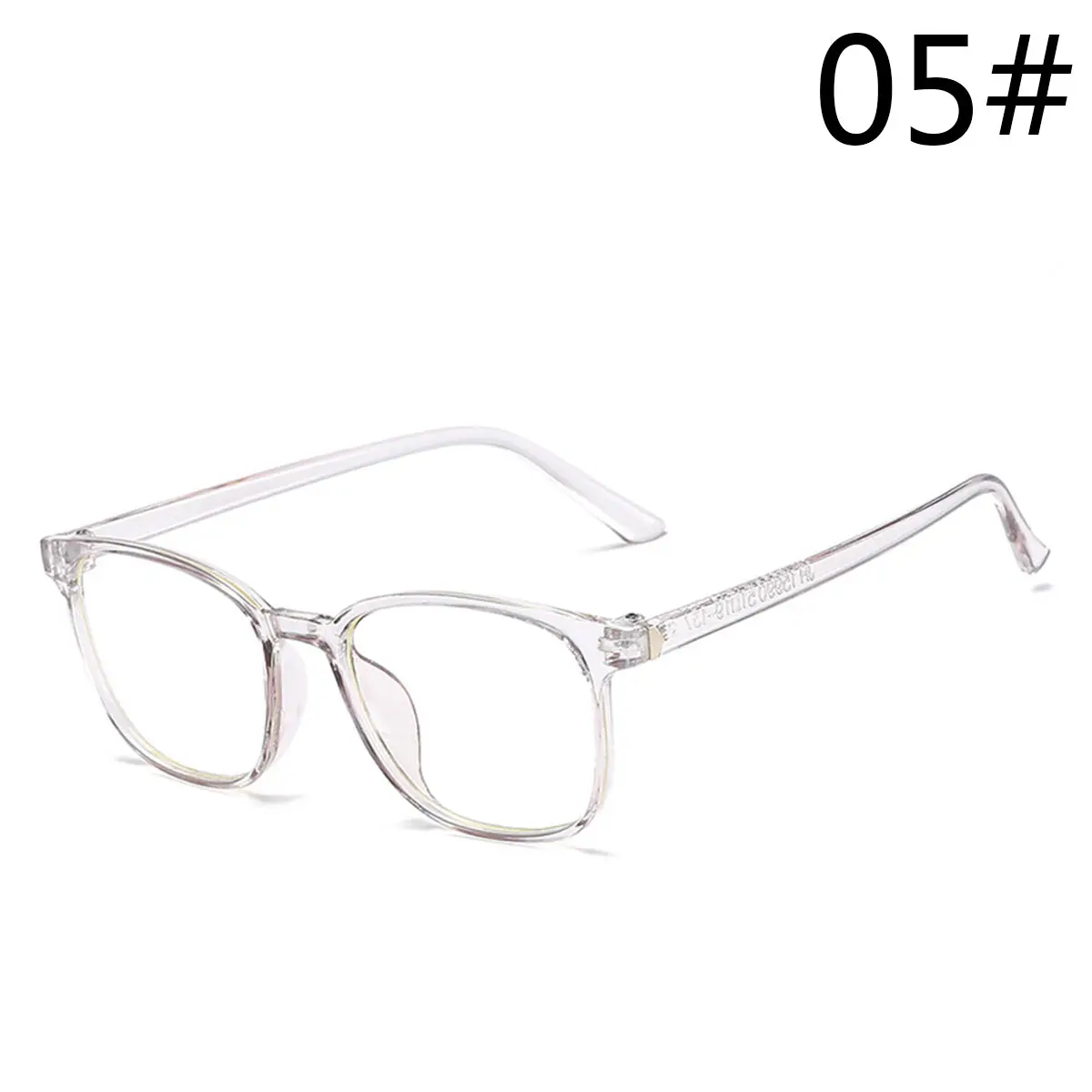New Fashion Retro Flat Mirror Men And Women General Korean Version Of The Tide With Myopia Glasses Frame - Цвет оправы: E