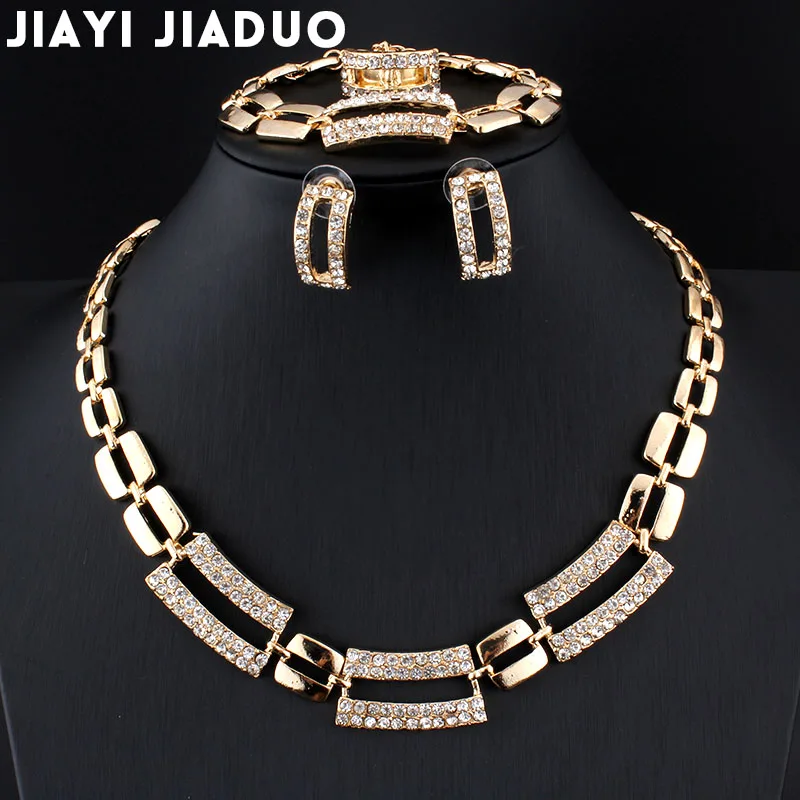 Набор свадебных ювелирных украшений Jiayijiaduo для женщин 4 шт.|african bridal jewelry set|jewelry sets