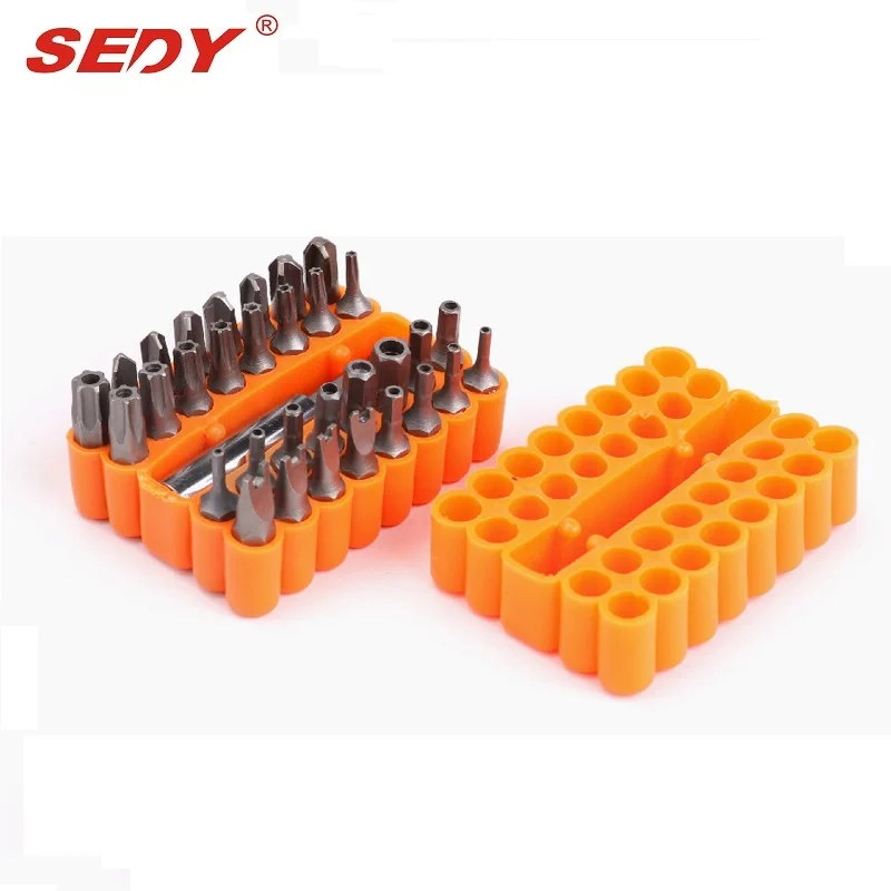 SEDY 33 шт. набор защитных бит отвертка сверло звезда шестигранный гаечный ключ
