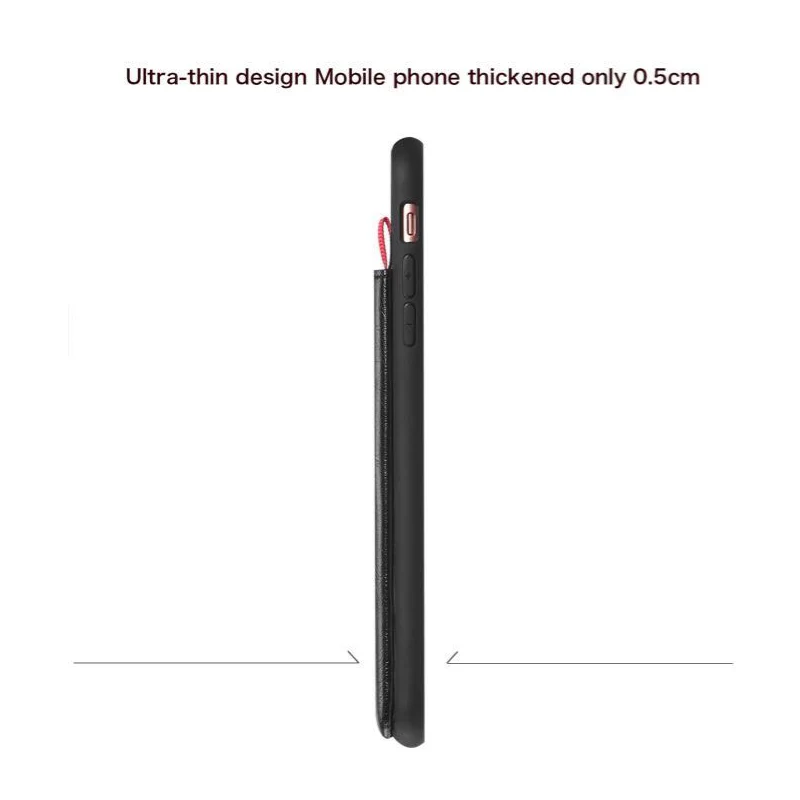 Роскошный чехол для iPhone X XR XS Max из искусственной кожи с отделениями карт