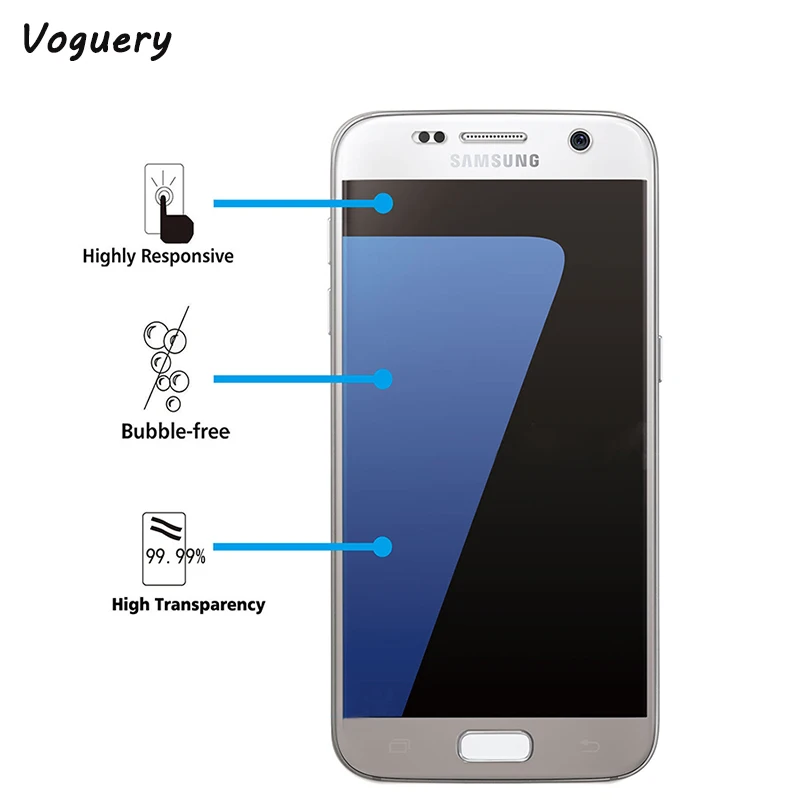 Высококачественная защитная пленка из закаленного стекла для samsung Galaxy S7 S6 S5 S4 Note 5