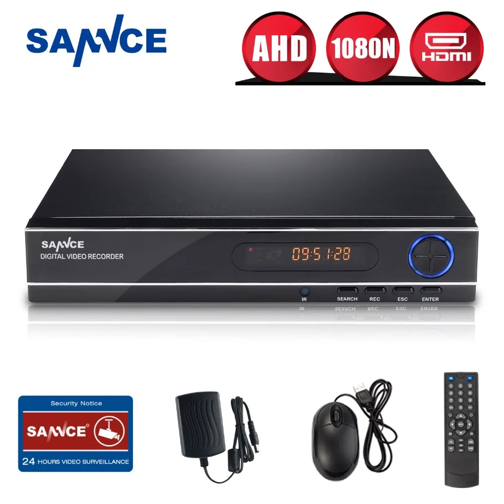 SANNCE 8 канальный сетевой видеорегистратор 720 P 1080N H.264 видео рекордер HDMI Сеть