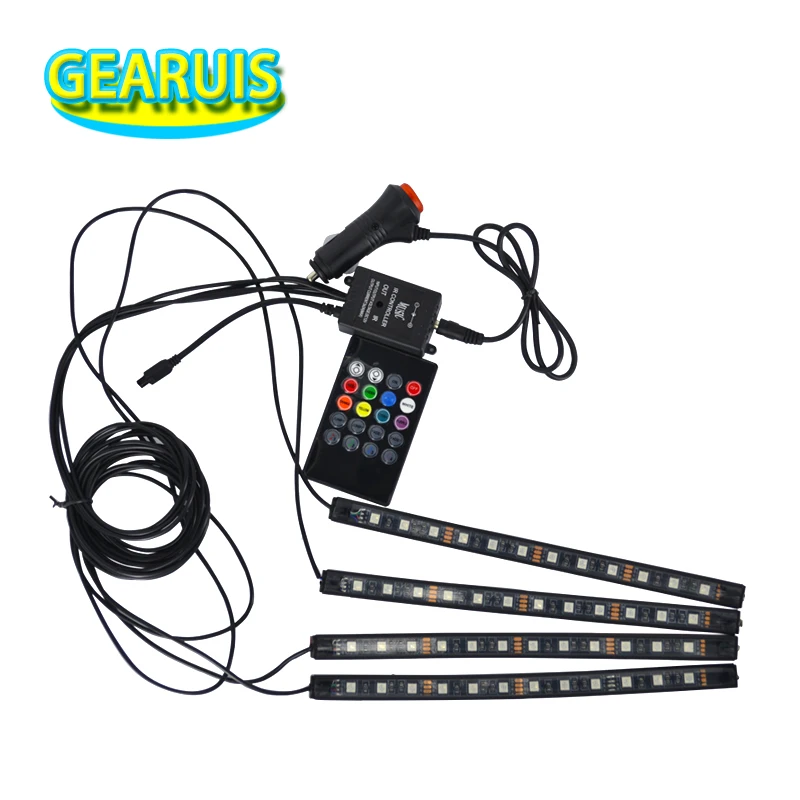 1 комплект музыкальный пульт дистанционного управления 23 см 12 SMD 5050 RGB 3 цвета 4 в
