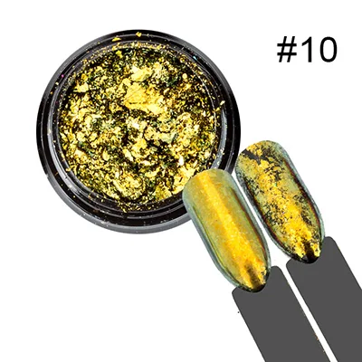 Feivielle г/кор. 0,2 хлопья Хамелеон Magic Multi Chrome 15 цветов ногтей косметическая пудра Блестки для ногтей книги по искусству гель маникюр поставки - Цвет: 10