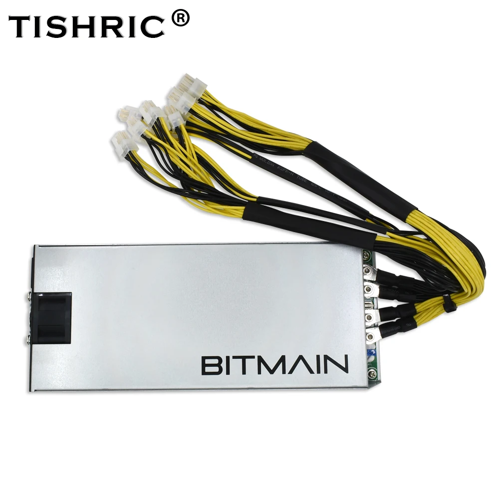 TISHRIC PSU оригинальный 1600 Вт добыча питания для Bitmain Antminer S9 L3 D3 APW3 + 6PIN * 10 Bitcoin Miner|supply