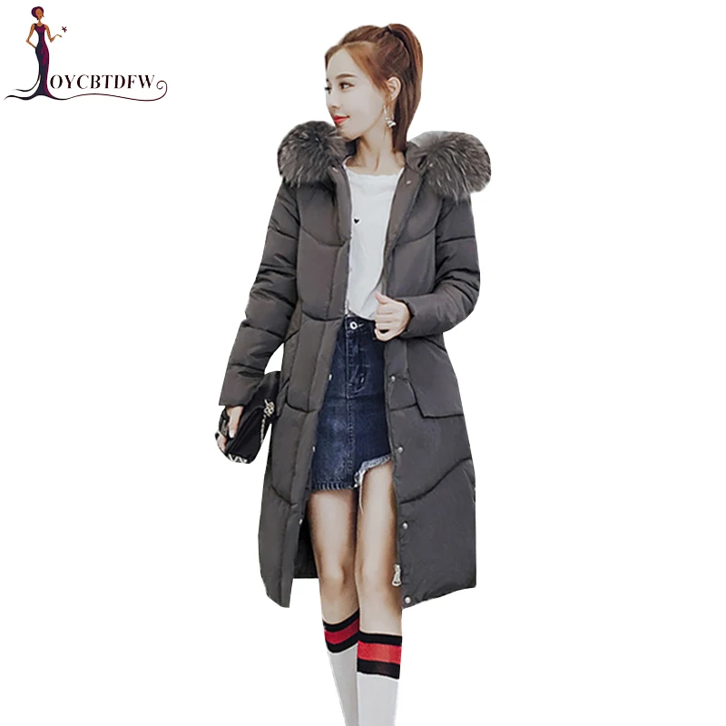 Зимняя женская куртка 2018 новая верхняя одежда большого размера с капюшоном и