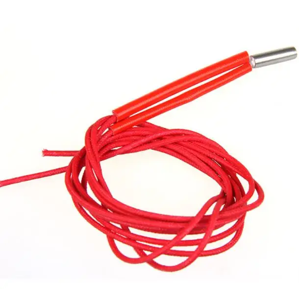 5 шт./лот Reprap Mendel Prusa Картридж нагреватель 24 в 40 Вт 2 м для Hotend J-Head нержавеющая сталь