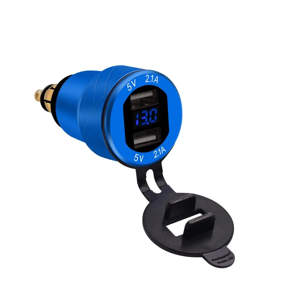 Автомобильное зарядное устройство QC 3 0 4.2A алюминиевый двойной USB