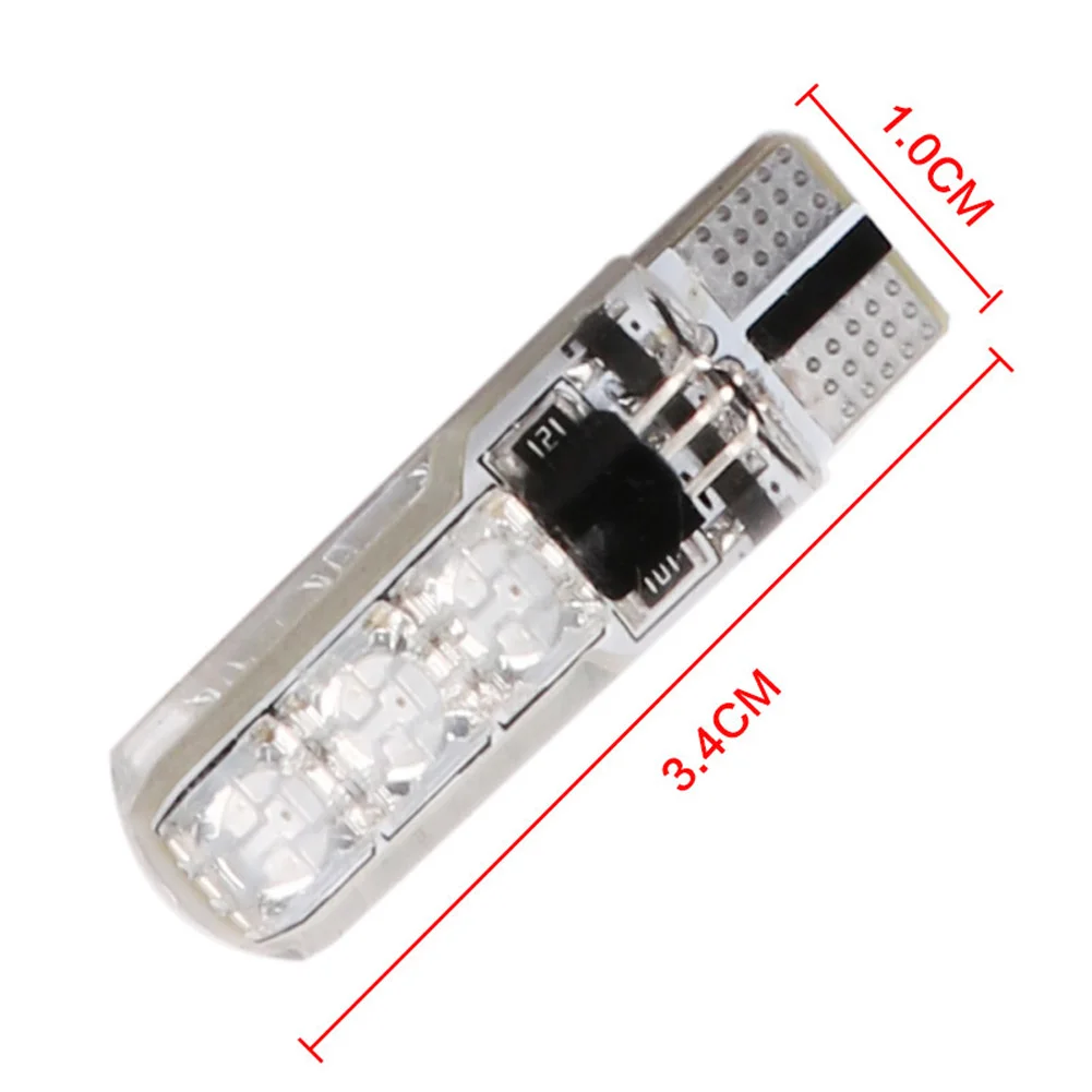 2 шт. T10 5050 SMD 6 LED RGB Авто Клин боковой свет лампы W/пульт дистанционного