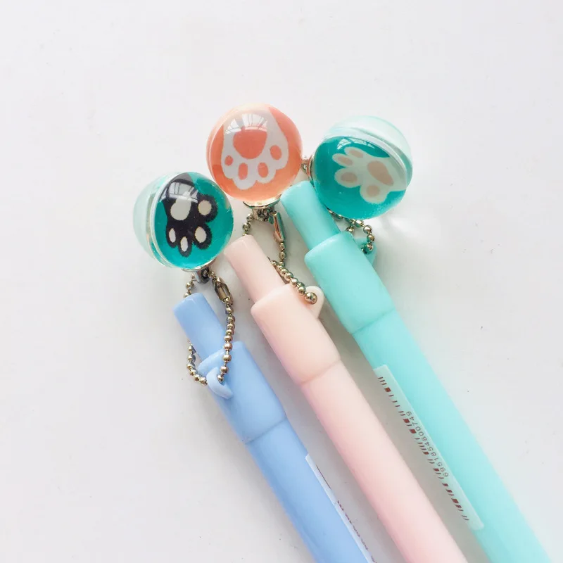 Комплект из 2 предметов Kawaii стеклянные бусины кошачий коготь механические