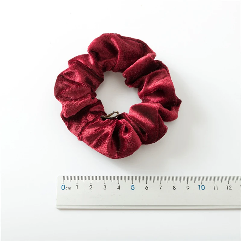 Винтажные бархатные волосы тканые этикетки резинки для волос девушки аксессуары