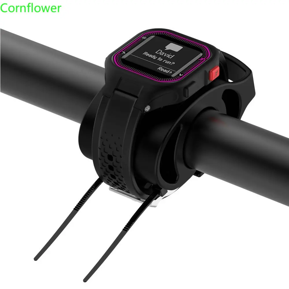 Фото Универсальное велосипедное крепление для часов, Garmin Forerunner Набор для крепления на велосипед, Регулируемый силиконовый держатель на руль №2