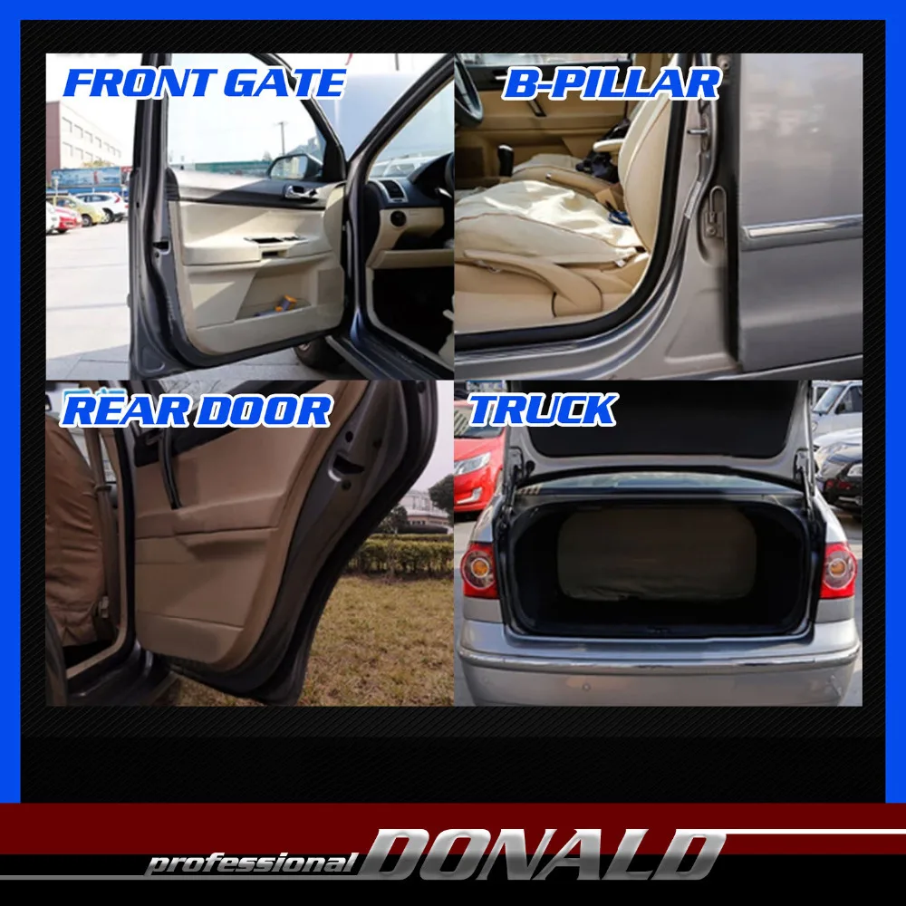 16 мм х 7 Столб Автомобиль Грузовик Окно Уплотнение Двери Пришитую Резиновые