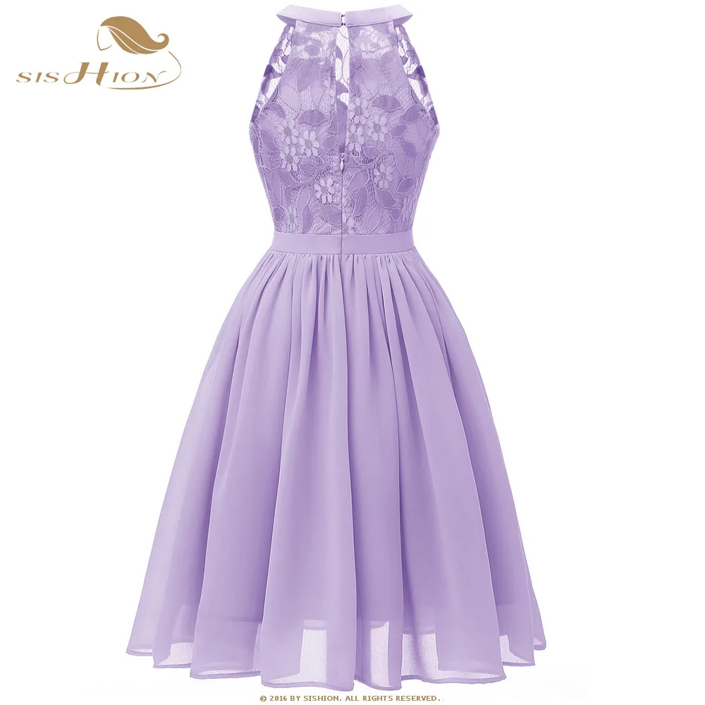 SISHION женское летнее шифоновое платье CD1645 robe femme сексуальное элегантное винно