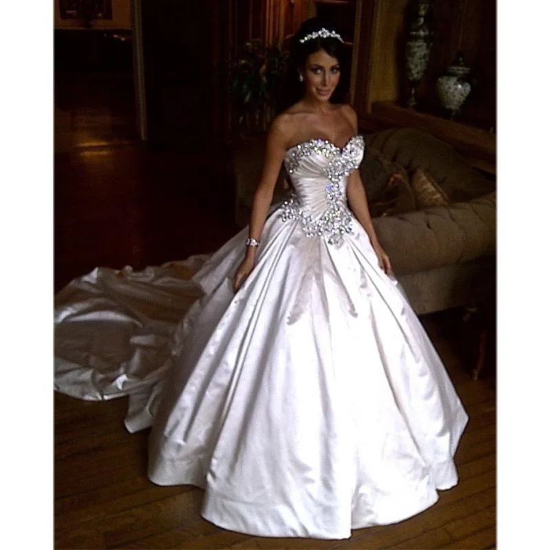 Свадебное платье цвета слоновой кости с блестками Pnina Tornai бальные платья