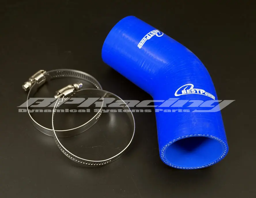 

57mm/60mm/63mm Unversal 45 Degree Elbow Silicone hose/2.24" inch/2.36"/2.5" inch Heater Coolant Vehicle Applications + clamp
