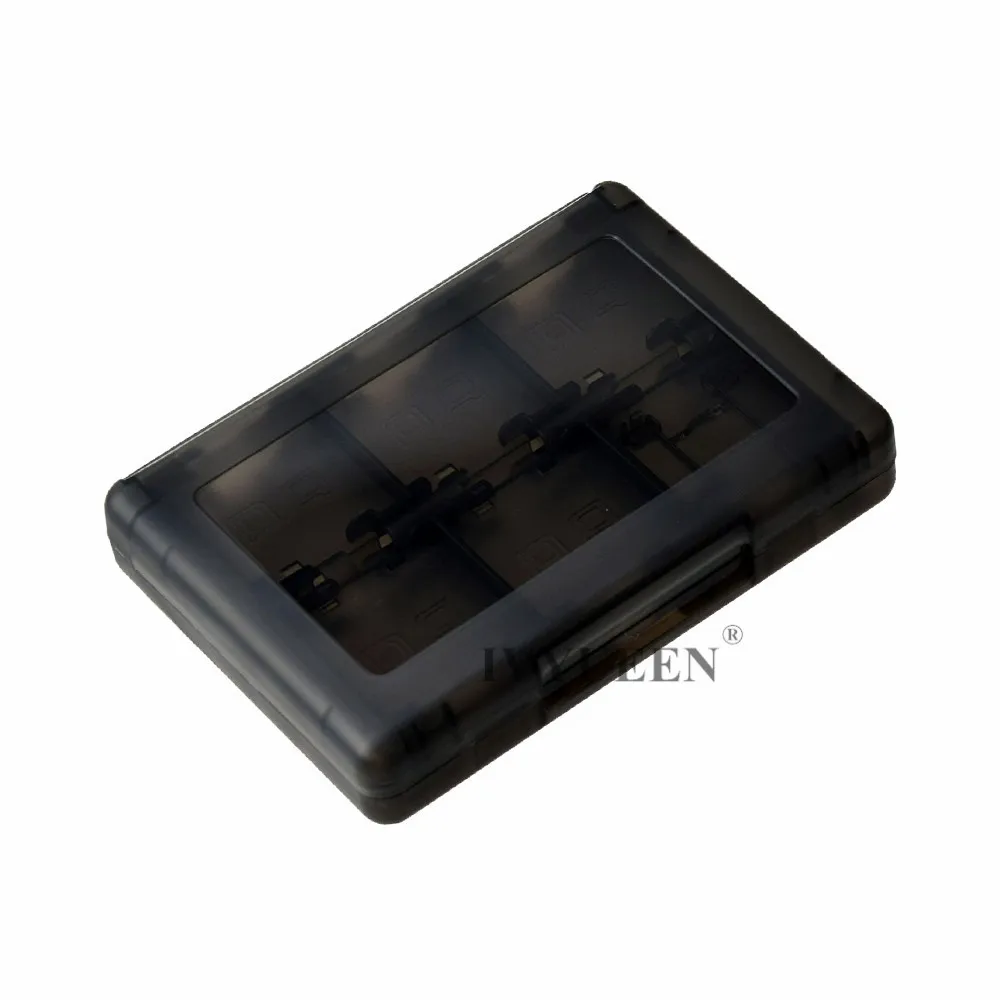 Черный IVYUEEN 28 в 1 игровая Карта памяти Micro SD чехол держатель для kingd NDS NDSi LL 2DS 3DS XL New 3DS LL XL хранение картриджей коробка - Цвет: Черный