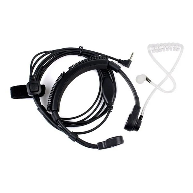 

NEW 1 Pin 2.5mm PTT Throat MIC Covert Acoustic Tube Earpiece Headset for Radio Walkie Talkie T6200 T5600 T9550XLR MJ270R FV700