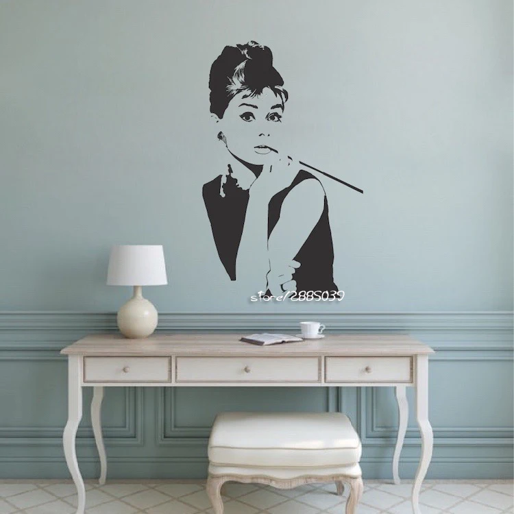 

Woman Silhouette Wall Sticker Removable Wall Decal Bedroom Home Decoration DIY Hot Selling 2020 Wall Art Living Room Mural SA770